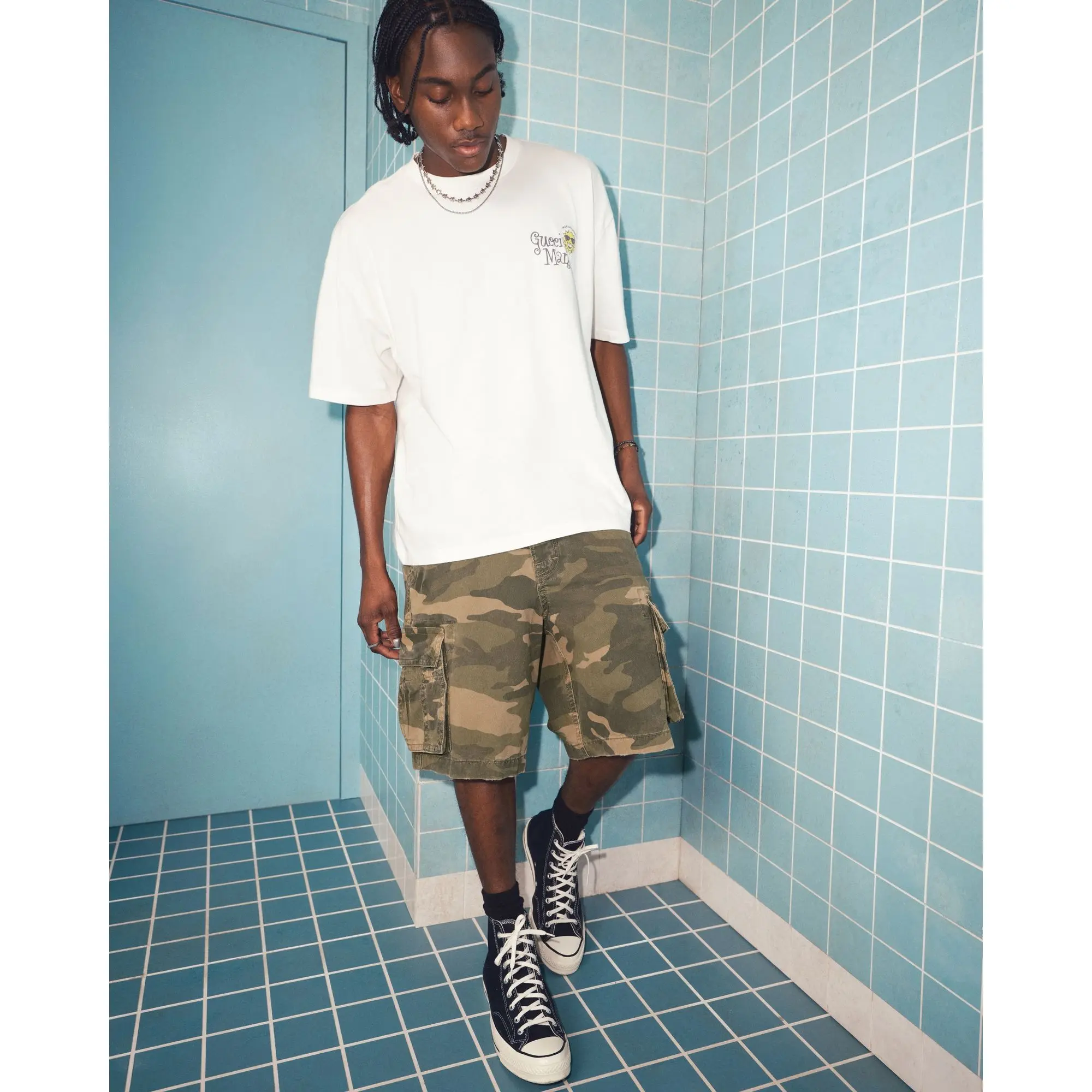 Hollister Camo Baggy Cargo Shorts