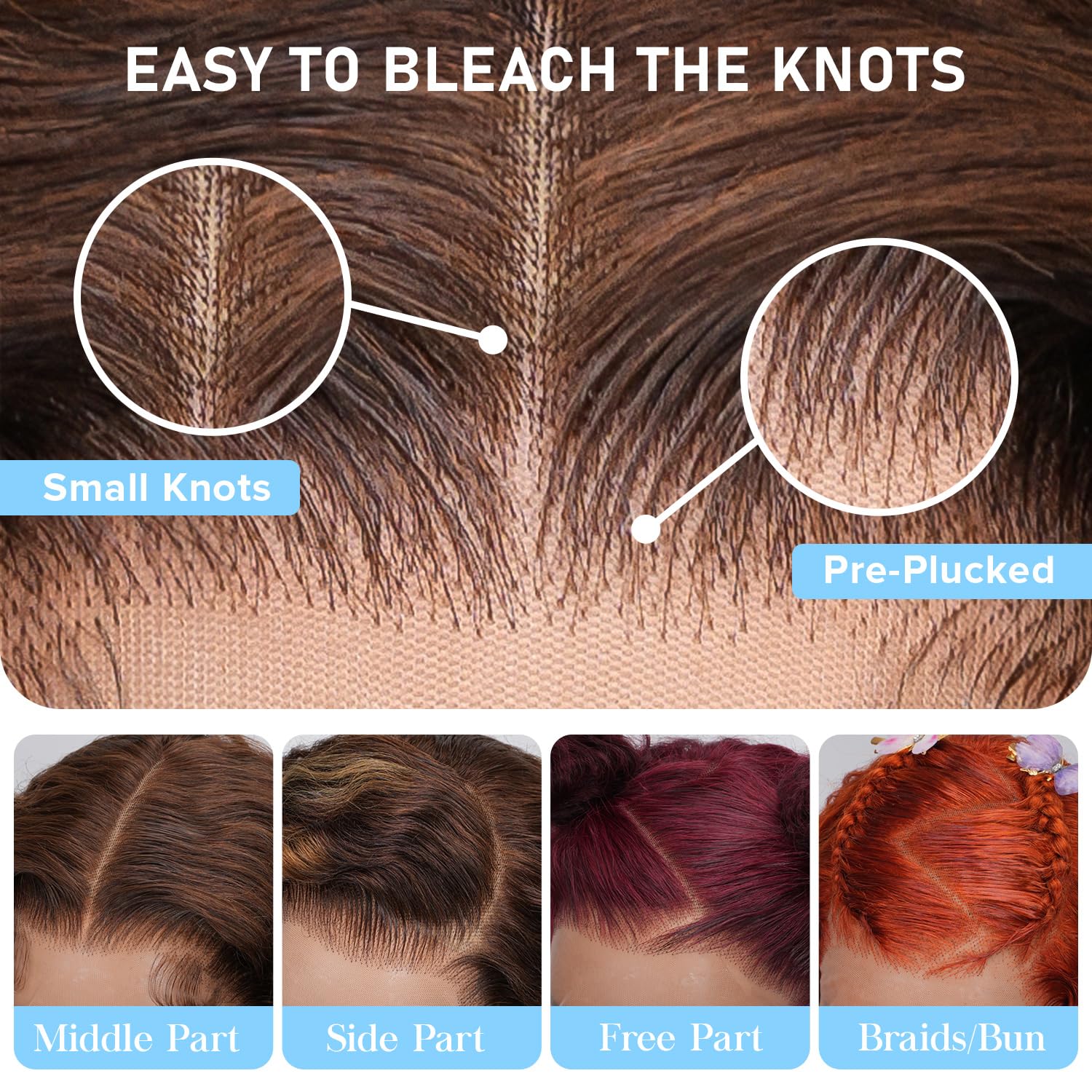 Curly BOB Wig Human Hair 180 Density 13x4 HD Lace Closure Deep Wave Wigs for Black Women Glueless Wear and Go Pre Plucked Deep Wave Wet and Wavy Glueless Wigs Human Hair Chocolate Brown 14 Inch