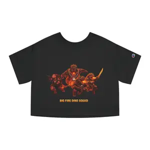 Big Fire Dino Squad T-Shirt | Cropped Champion Style