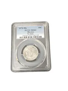 1975-MO Mexican 50 Centavos MS-64 PCGS (No Dots)