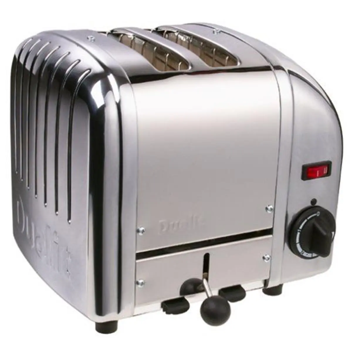 212 MAIN Commercial 2-Slice Vario Metal Toastie Machine (20293, Polished Chrome Finish Stainless Steel) - Adjustable, Award-Winning Proheat Design, 28mm Slots, Automatic Shutoff, Removable Tray, Dual-Serve Countertop Device for Commercial Users, Sandwich,