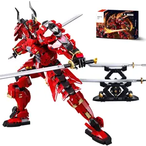 Mech Building Sets Collection | Black & Green Robot Mecha, Samurai & Dragon Warriors, 2-in-1 Transforming Kits, Action Figures, Collectible Building Toys for Teens & Adults toy fun