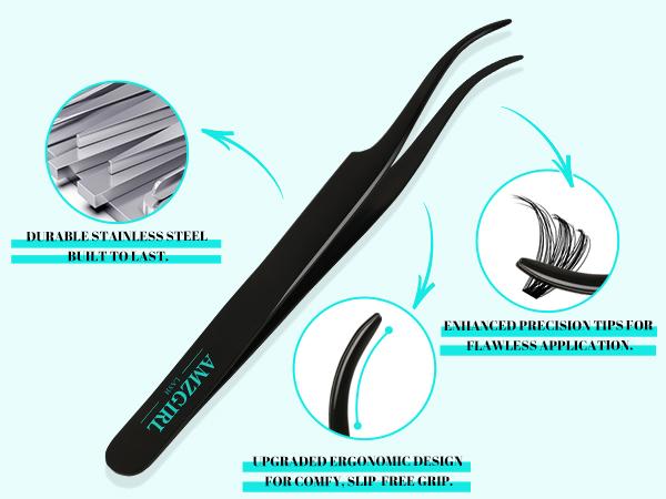 AMZGIRL LASH 320 Clusters DIY Cluster Lash Extension Kit 30D+40D 60D+80D Eyelashes Waterproof Bond and Seal DIY Lash Extensions Lash Clusters Waterproof Lash Clusters Kit  Makeup Cosmetic