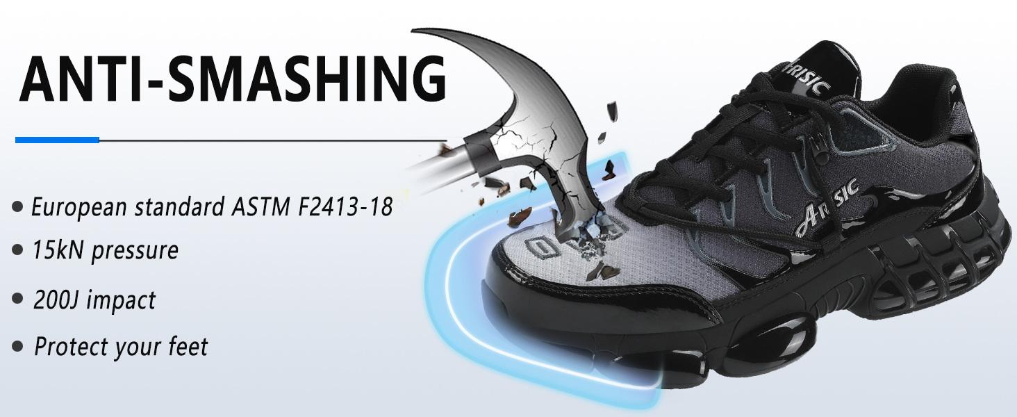 Steel Toe Shoes for Men IndestructibleWork Shoes Lightweight Steel ToeSneakers Non Slip Safety Shoes PunctureProof Composite Toe Shoes
