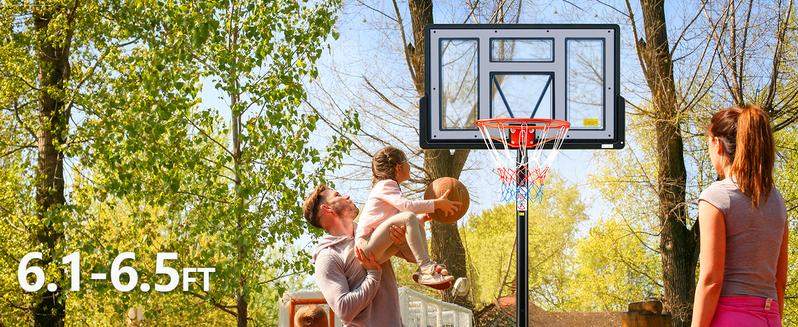 10FT Adjustable Height Portable Basketball Hoop Outdoor for Adult, 44 Inch Shatterproof Backboard w/Shock Absorbent Rim, Fillable Base, 2 Wheels for Swimming Pool/Indoor 10FT Adjustable Height Portable Basketball Hoop Outdoor for Adult, 44 Inch Shatterproof Backboard w/Shock Absorbent Rim, Fillable Base, 2 Wheels for Swimming Pool/Indoor