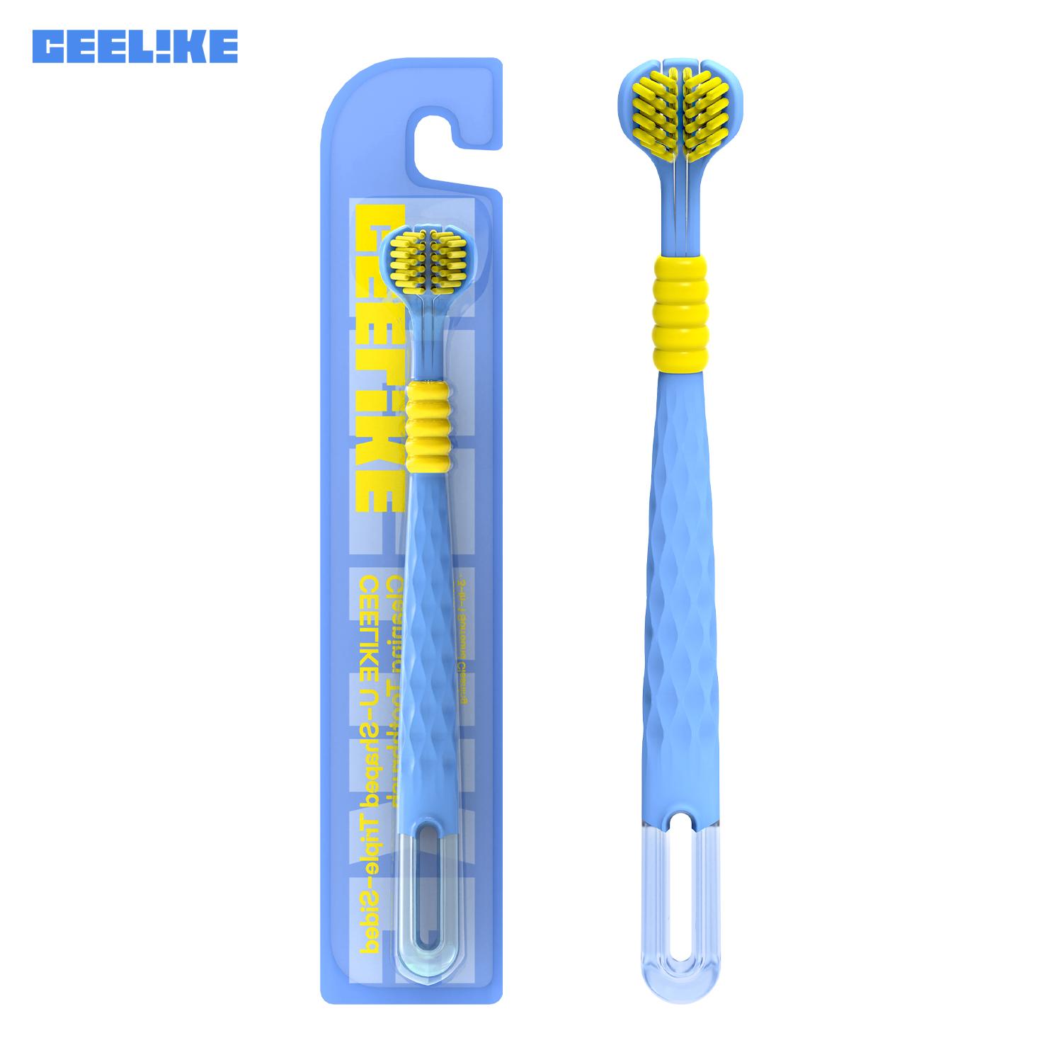 CEELIKE 3-Sided Toothbrush - 360° All-Around Cleaning with Soft Bristles for Gentle Care