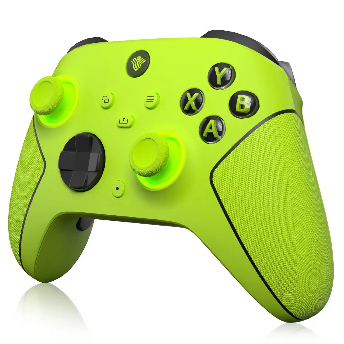 Wireless Gaming Controller with Hall Effect Anti-Drift Sticks, Compatible with Xbox Series X|S, Steam & Windows PC, 2-Stage Triggers, 7-Zone RGB, Dual Vibration, Turbo, Macros, 1000mAh , 3.5mm Jack