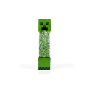Minecraft Creeper Glitter Motion Light | 12-Inch Fun Mood Light LED Lamp