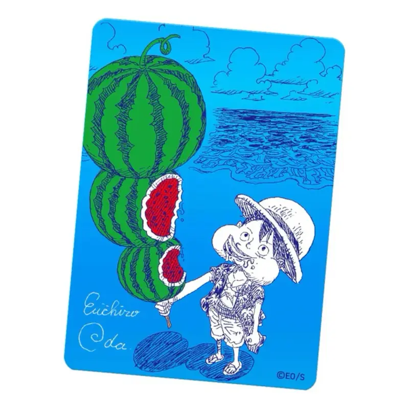 [JP] Watermelon Luffy Metakira Card PROMO - Shueisha NatsuComi Summer Comics Fair - Japanese