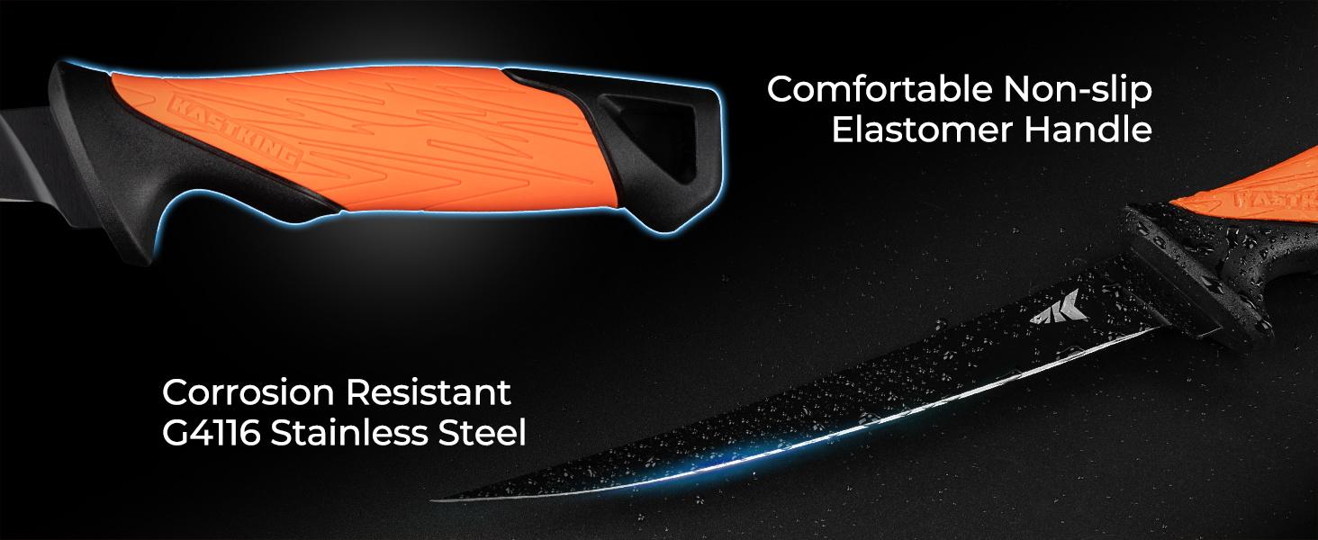 KastKing SteelStream/ ToughTide  Fishing Tool Kit - Fishing Pliers with Lanyard, Fillet Knife, Floating Fish Lip Gripper, Fishing Braid Scissors, Tool Retractor, Fishing Hook Remover, Bungee Cords ToughTide Tools Kits Carabiner Outdoorfun