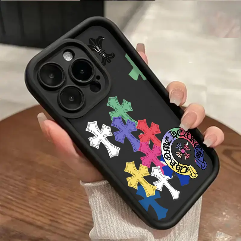 Phone Case for iPhone 17 AIR 15 PRO 16 PRO MAX 14 PLUS 13 RRO 12 PRO MAX Shockproof Drop-Proof TPU Protection Aesthetic Cover Black Magnetic Reindeer Christmas S23 Ultra Delight Tree S24 S22 S26 Masked Metal Frameless,