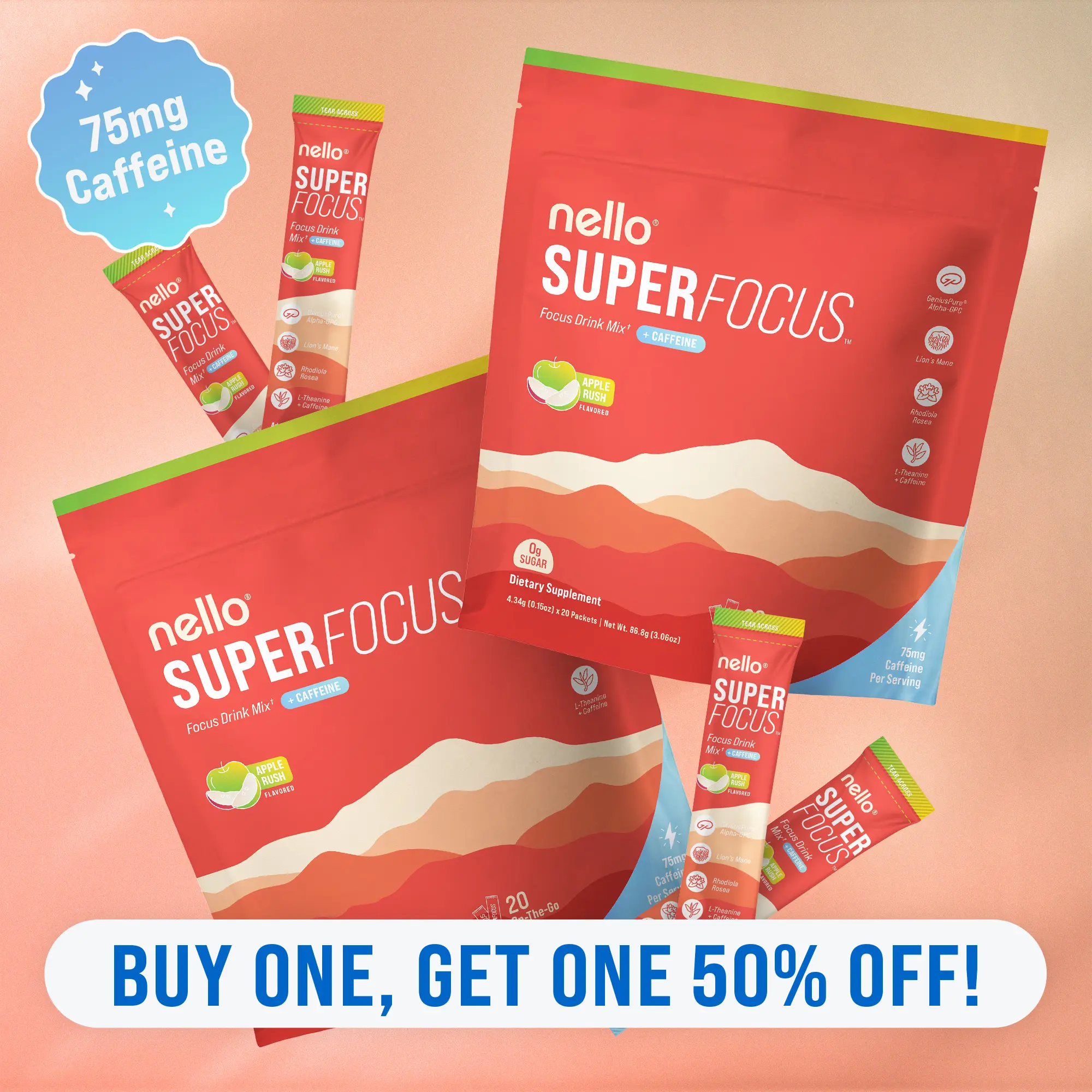 Apple Rush Caffeine (2-Pack)