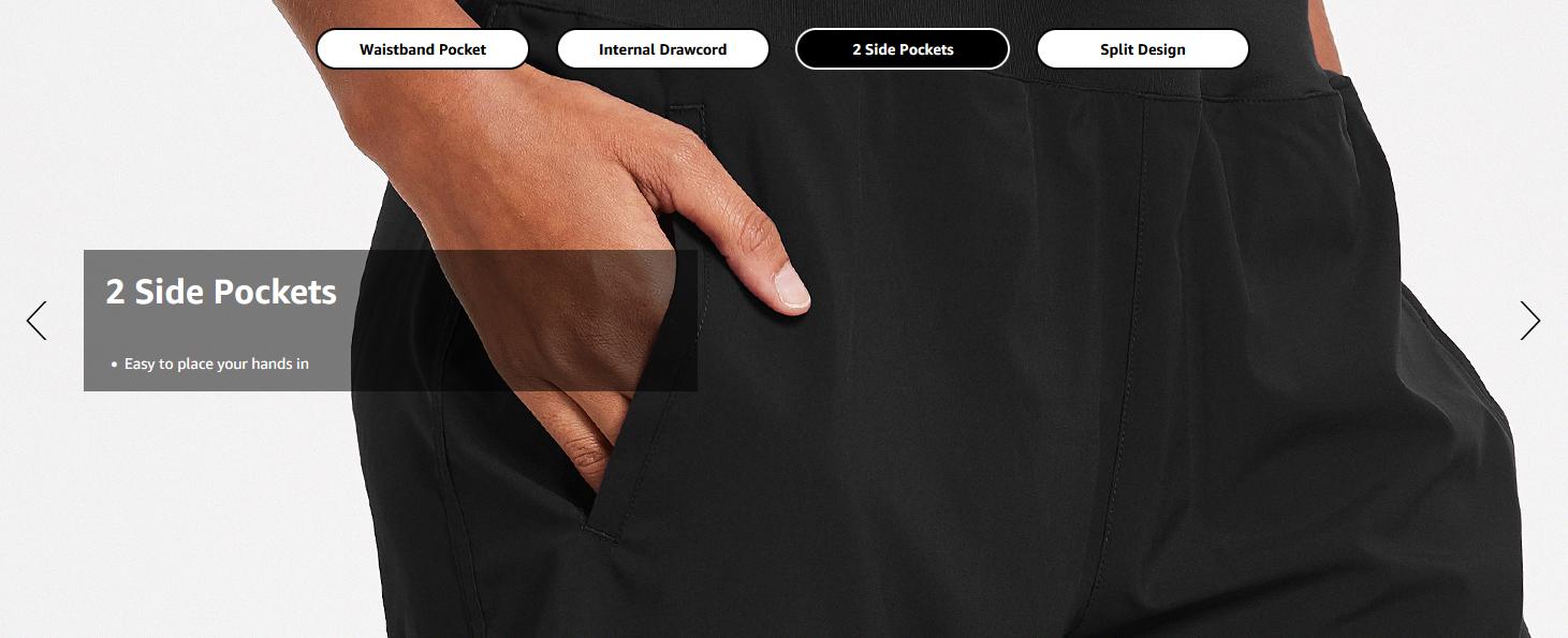 baleaf Womens' 7" Long Running Athletic Shorts Back Zipper Pocket Bottom Workout Gym Shorts with Liner Running Lounge Womenswear