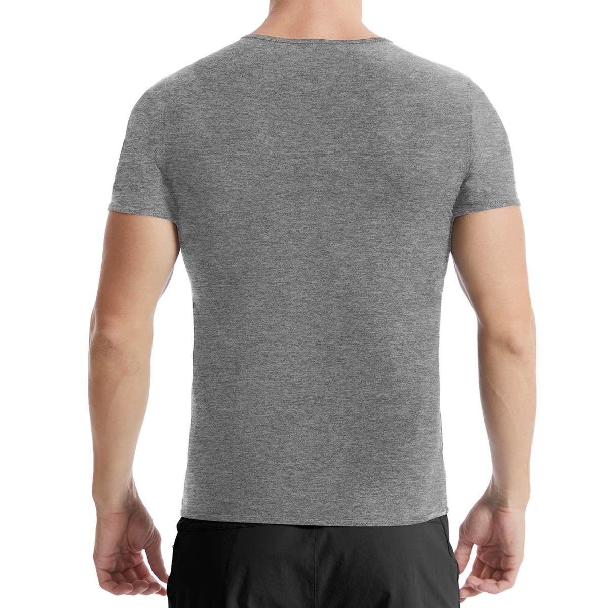 1/2/3/4 Pack Menswear Sauna Suits Fitness Vest Shirt Sweat Compression Short Sleeves Body Shaper Shapewear Workout Tank Top Sports Athletic Gym Sportswear Wetsuit