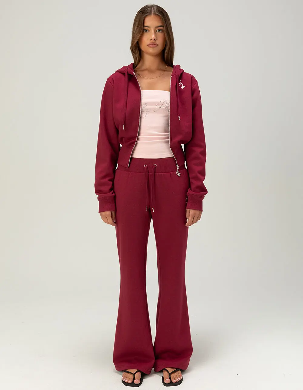 BABY PHAT Womens Flare Sweatpants