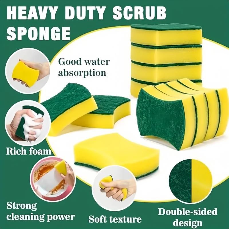Traceless Dishwashing Sponge - Powerful Cleaning Mat, Quickly and Efficiently Removes Stubborn Stains, Daily Use | Strong Cleaning Effect | Durable Dishwashing Sponge