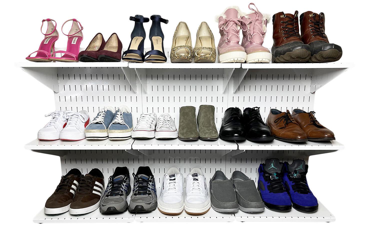 9in Deep Slotted Metal Pegboard Shelf Assembly - ASM-SH-1609