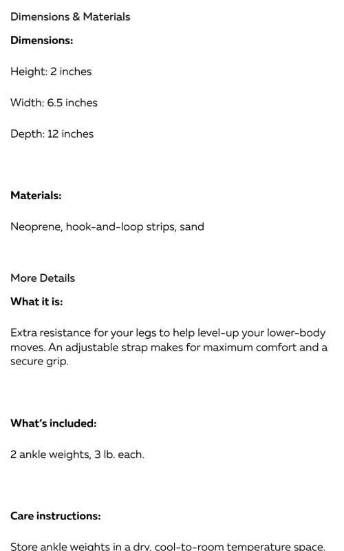 Ankle Weights 3 lb | PVOLVE | Lightweight Design for Versatile Use | Workout At Home