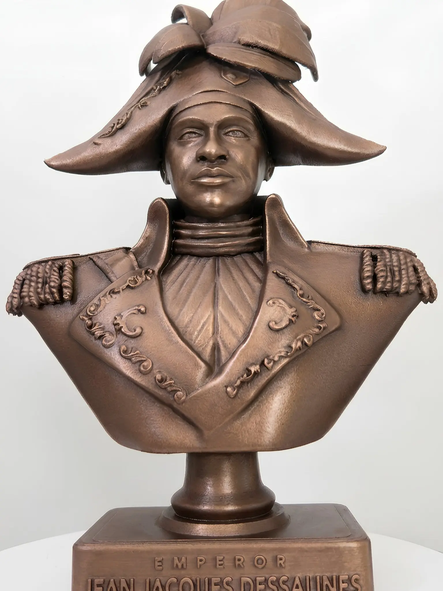 Jean-Jacques Dessalines Bust – 10 Inch Collector Sculpture, Statement Historical Art for Home & Office Décor