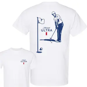 Michelob Ultra Golf T Shirt For Men With Vibrant Design Available In All Sizes Youthful And Comfortable Wear