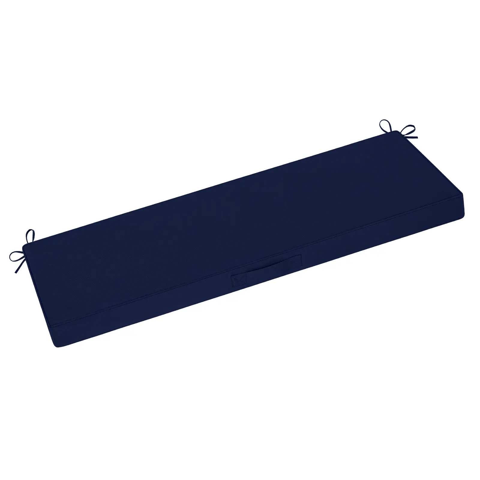 【Back to School】Downluxe Outdoor Bench Cushion Waterproof, Patio Furniture Cushions with Adjustable Ties & Portable Handle, Porch Swing Cushions, Bench Cushions for Outdoor Furniture