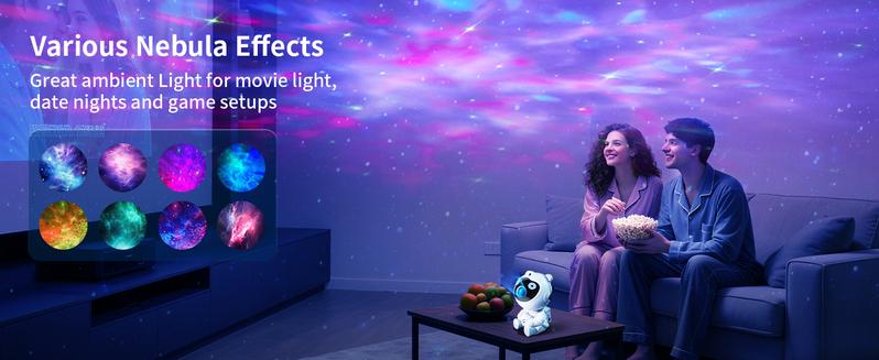 【Valentine's Day gift】Astronaut Galaxy Projector Star Projector with Timer and Remote Galaxy Projector with Moon Lamp LED Nebula Night Lights 【Valentine's Day gift】Astronaut Galaxy Projector Star Projector with Timer and Remote Galaxy Projector with Moon Lamp LED Nebula Night Lights