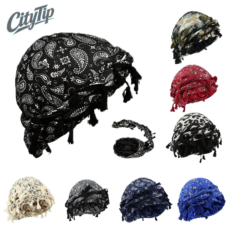 Viral Satin Lined Durag Turban, Silky Twist Strap Head Wraps for Hair Protection, Paisley Leopard Print Breathable Hair Bonnet, Adjustable Long Tail Head Scarf for Sleeping Daily Wear, Trendy Hip Hop Hair Accessory
