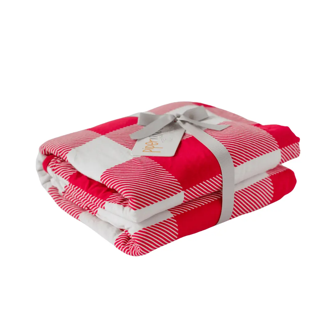Buffalo Adult Swaddle Blanket - (Red)