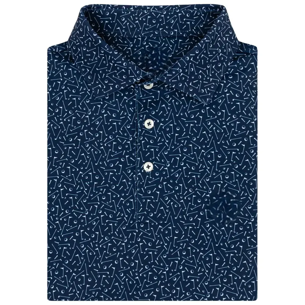 The Mulligan Polo – Admiral Navy, Athletic Short Sleeve Collegiate Shirt Showing Clean Auburn Team Spirit, Golf Polo Shirt, Men's Short Sleeve Polo, 3D All Over Print Shirt
