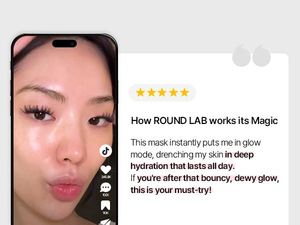 [30m Hydrating Collagen Booster] ROUND LAB CAMELLIA DEEP COLLAGEN FIRMING GEL MASK 34g (face masks, collagen, moisturizing facial mask)