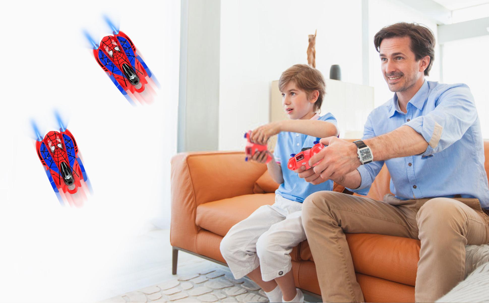 Wall Climbing Car, LED Light Electric Remote Toy Car for Kids Ages 3 4 5 6 7 8 9 Year, High-Speed Racing Vehicle – Fun Christmas & New Year Gift for Boys and Girls