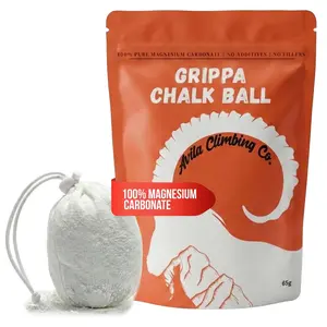 Avila Climbing Co. Chalk Ball, 100% Magnesium Non-Toxic, Performance Friction, Climbing & Gymnastics Chalk Ultra Grip for lifting, Rock Climbing, Gym, Weights & More! Long Lasting & Skin Friendly