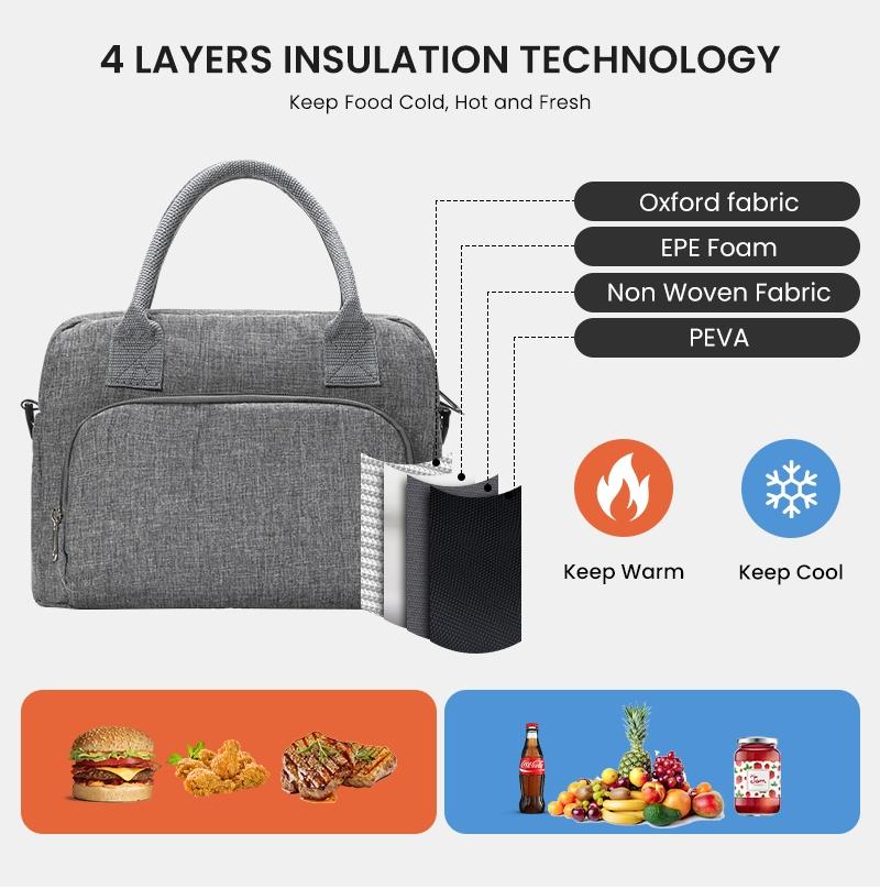 Lunch Bag for Women Men 11 L Large Insulated Reusable Lunch Box Girls Water Resistant Portable Cooler Tote Bag for Work Picnic Lunch Bag for Women Men 11 L Large Insulated Reusable Lunch Box Girls Water Resistant Portable Cooler Tote Bag for Work Picnic
