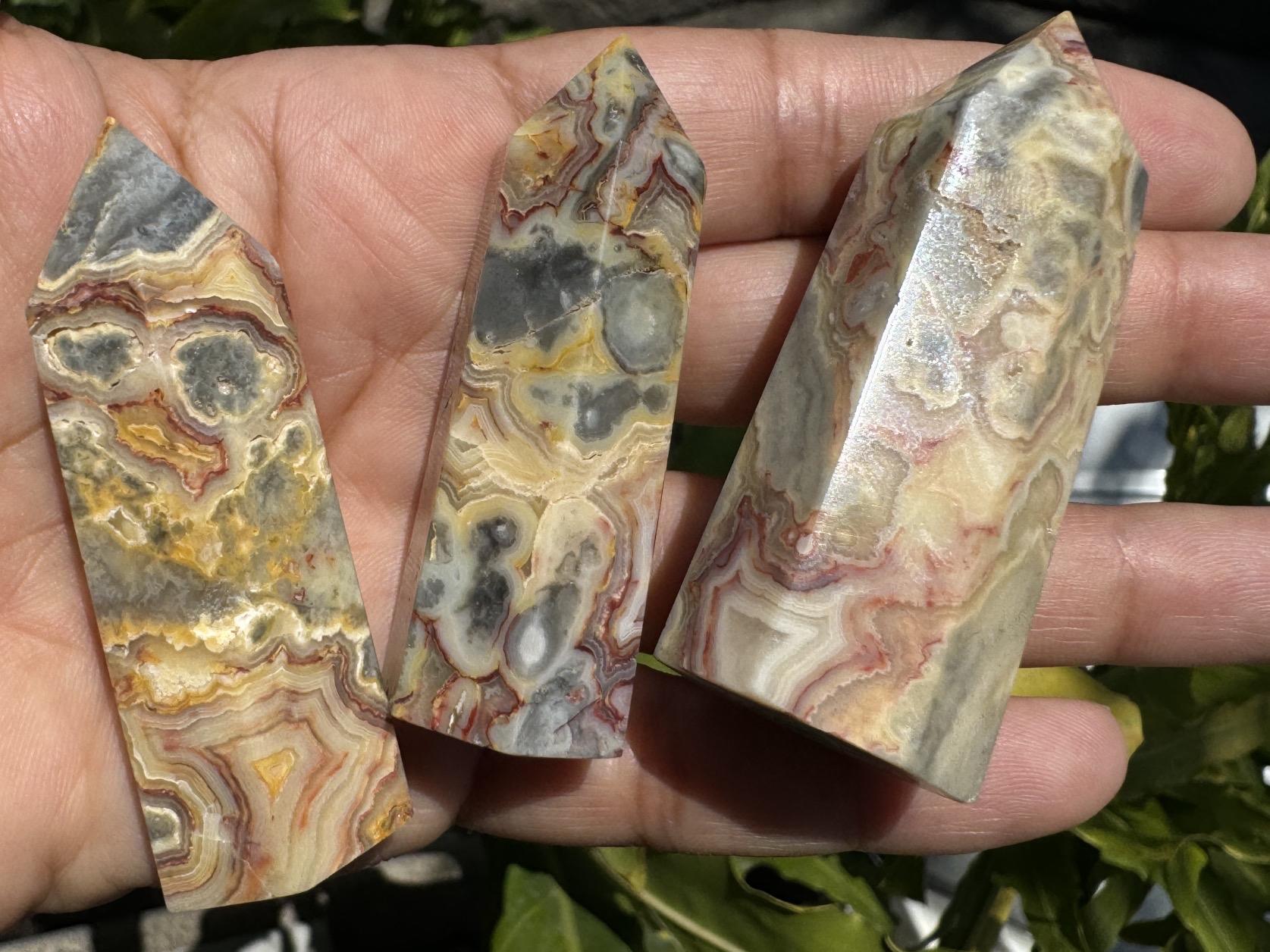 Crazy Lace Agate Towers from Urban Rutile
