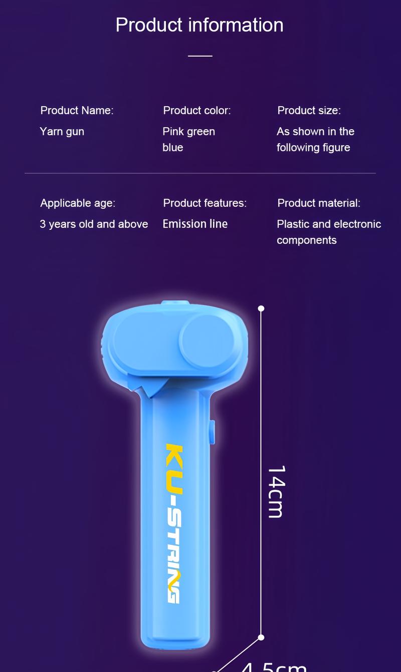 Electric Levitation Rope Launcher - USB Charging, Stress Relief & Imagination Toy for All Ages. Glowing Cords, Easy Launch Button, Great Gift