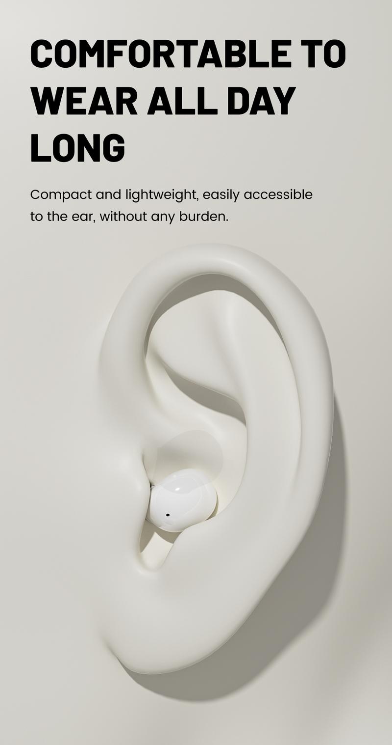 MSHUKCOE Mini Wireless Sleep Earbuds for Side Sleepers, Bluetooth 6.0 in-Ear Headphones with Noise Reduction,Ultra Small Hidden Earphones, Comfortable Fit for Long Wear & Deep Sleep&Work