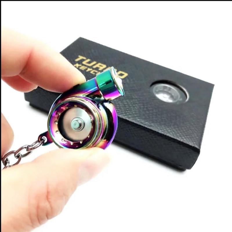 Rechargeable Metal Turbo keychain with sound