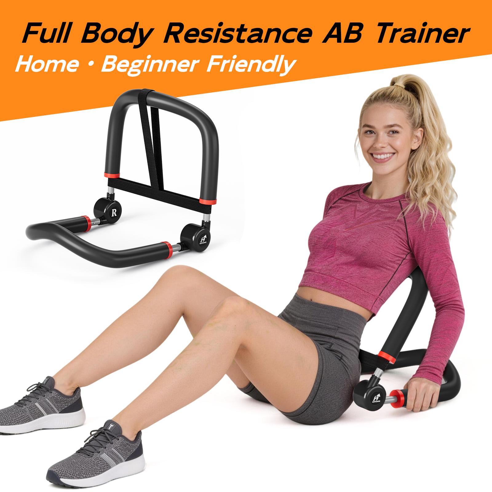 HOPHORSE 10-in-1 AB TRAINER Full Body Workout 3 Resistance Levels 35/44/57 LBS Compact Portable Beginner-Friendly Home & Daily Use HOPHORSE 10-in-1 AB TRAINER Full Body Workout 3 Resistance Levels 35/44/57 LBS Compact Portable Beginner-Friendly Home & Daily Use
