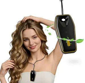 Personal portable air purifier pendant — a compact mini wearable negative ion oxygen bar freshener for everyday use, office settings, and meditation; an unisex accessory suitable as a gift