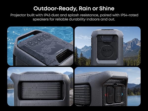 Nebula X1 Pro Triple Laser 4K Home & Outdoor Cinema Projector, 3500 ANSI Lumens Mobile Theater, 7.1.4 Spatial Sound, Official Dolby Atmos, Optical Zoom, 56000:1 Contrast, Intelligent Setup