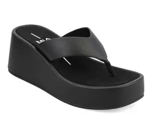 MIA Platform Wedge Thong Sandals - Niccola