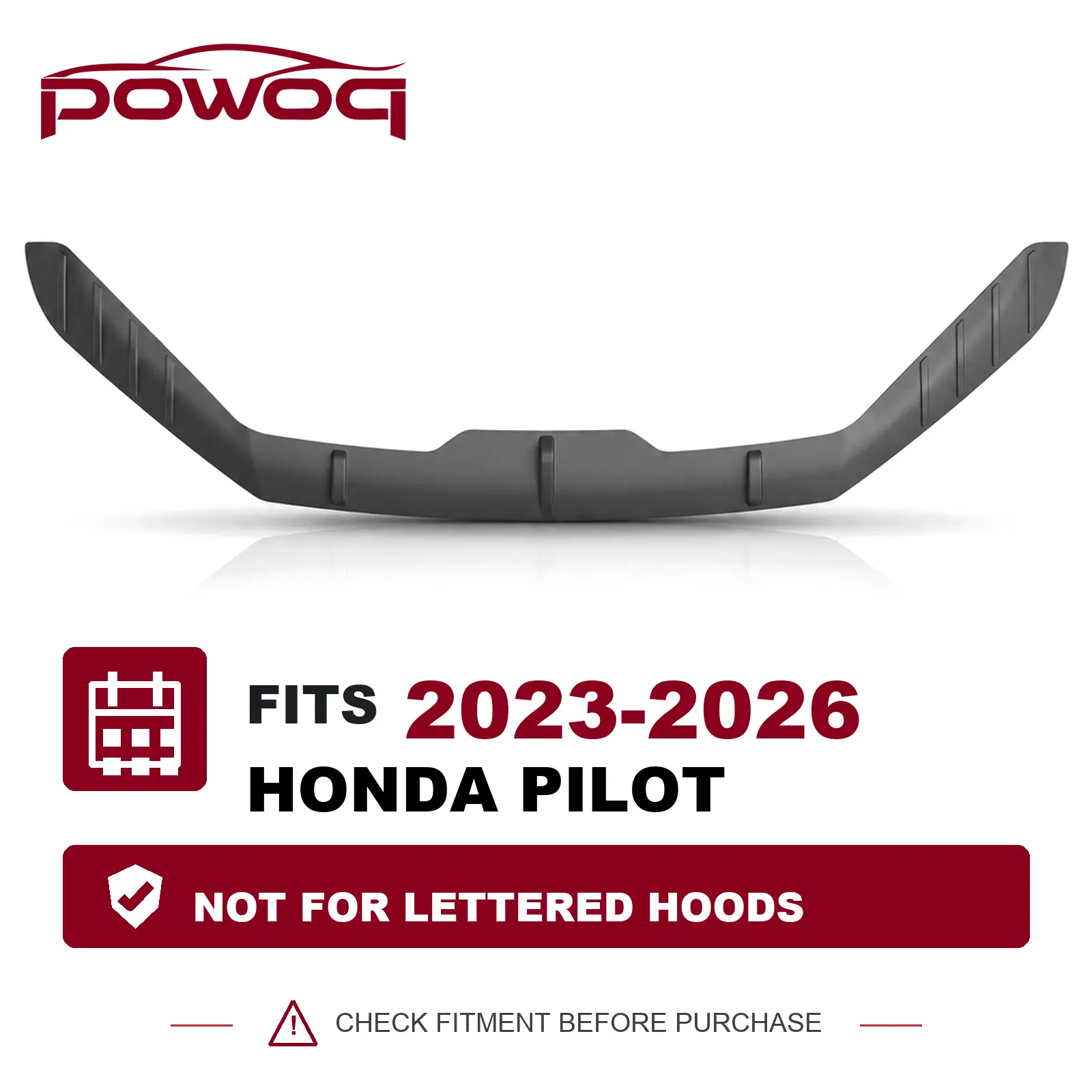[Fits 23-26 Pilot] Hood Protector Compatible with 2023-2026 Honda Pilot Deflector Upgraded TPE Shield Hood Deflector Replacement for 2023-2026 Honda Pilot Accessories