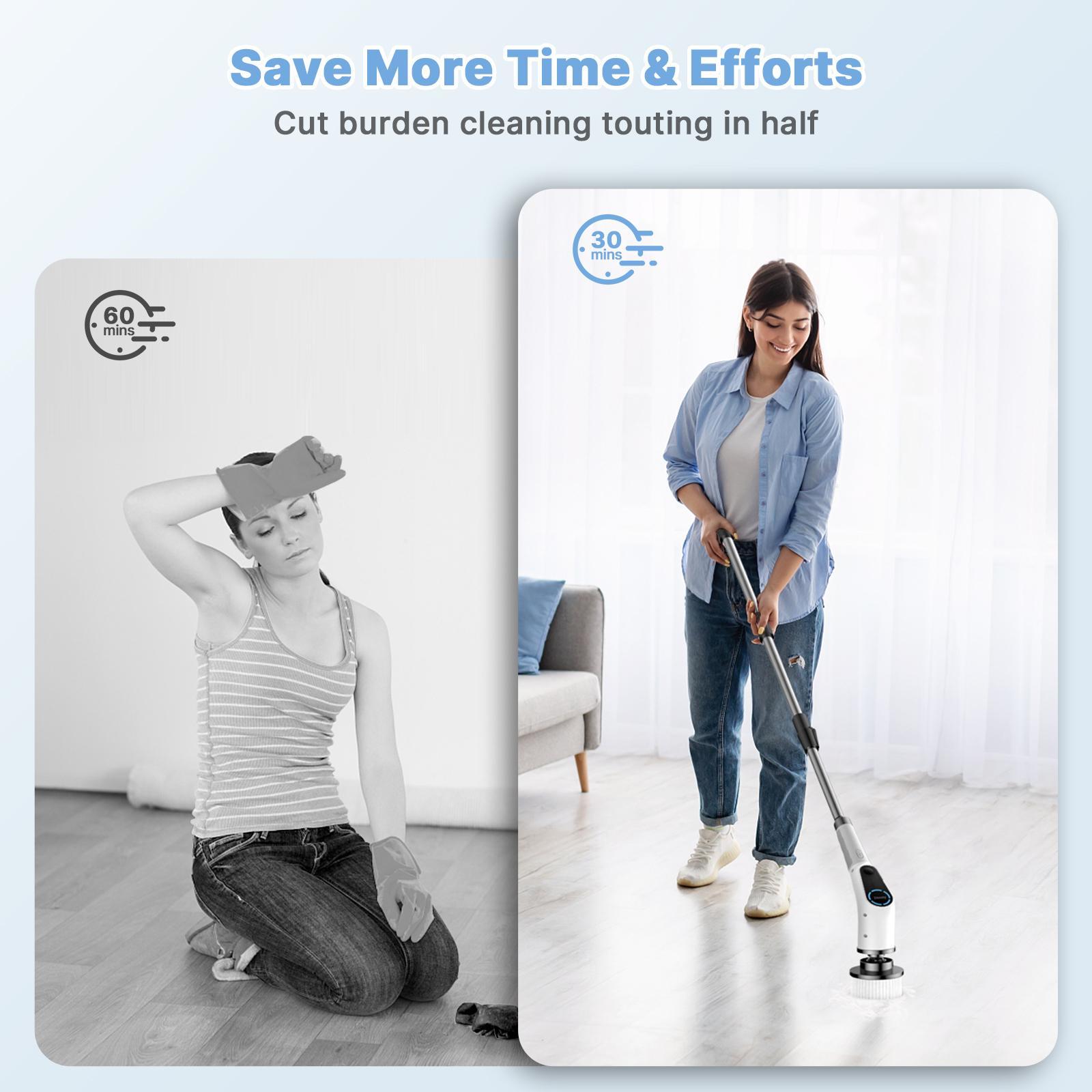 【Dovety×Girl Pink】 Electric cleaning brush, with 8 Replaceable Brush Heads, 2 Adjustable Speeds, 3 Adjustable Extension&detachable Handle,scrubbing brush, power scrubber, for Bathroom, Kitchen, Floor Portable Multifunction Household Items 【Dovety×Girl Pink】 Electric cleaning brush, with 8 Replaceable Brush Heads, 2 Adjustable Speeds, 3 Adjustable Extension&detachable Handle,scrubbing brush, power scrubber, for Bathroom, Kitchen, Floor Portable Multifunction Household Items