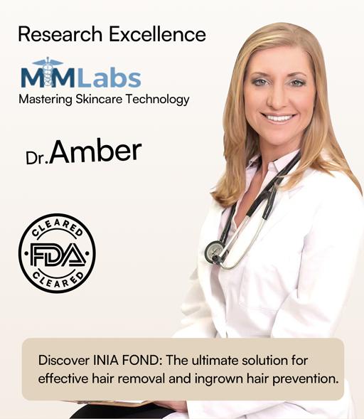 INIA FOND IPL At-Home Laser Hair Removal Device, Hair Root Elimination, 16.5J Energy, Unlimited Flashes, FDA Cleared, 2-Year Warranty, for Women and Men,Best Valentine's Day Gift for Her