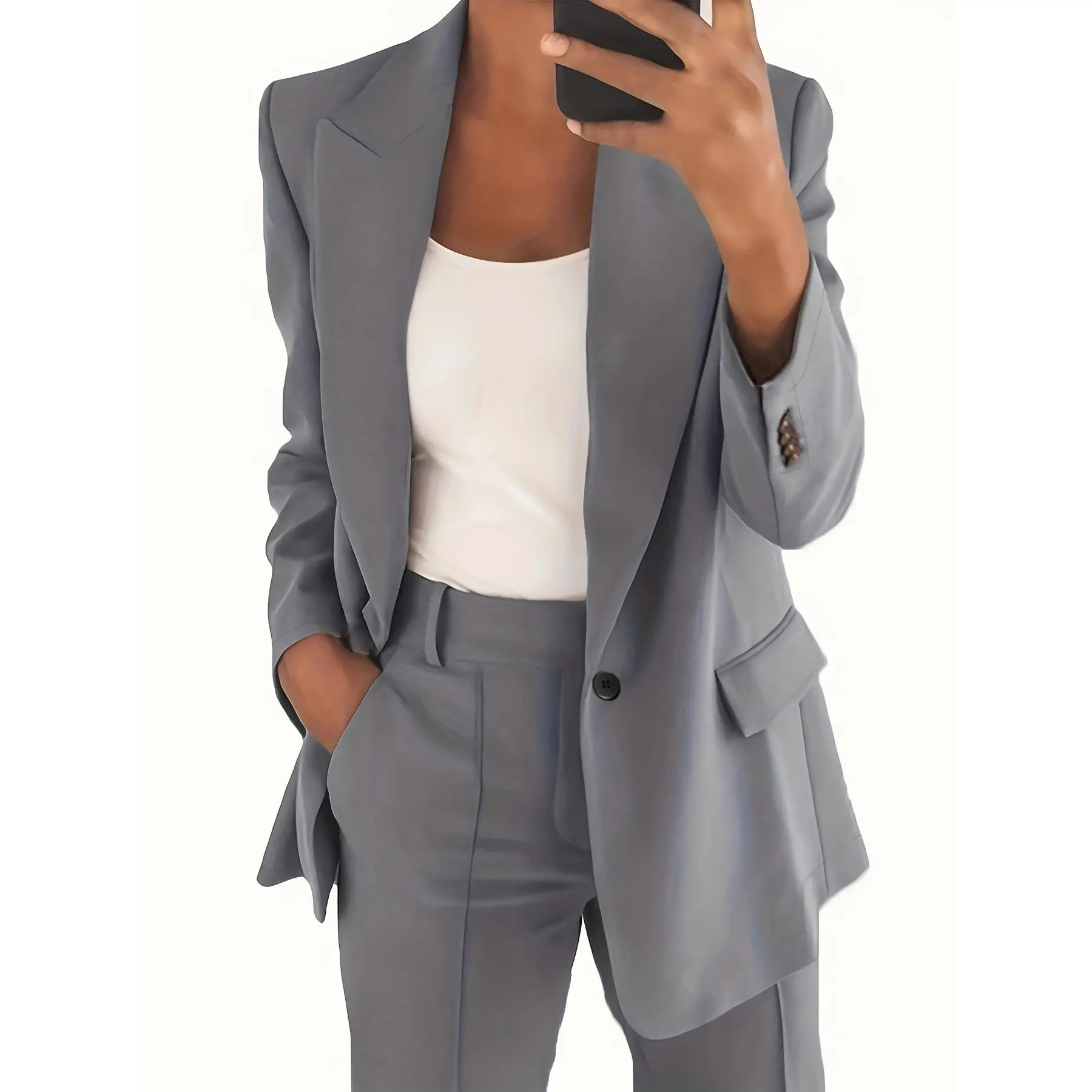 gray suit