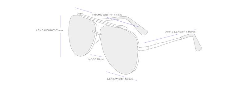 Luna - Tangle Free - Pride Aviator Sunglasses