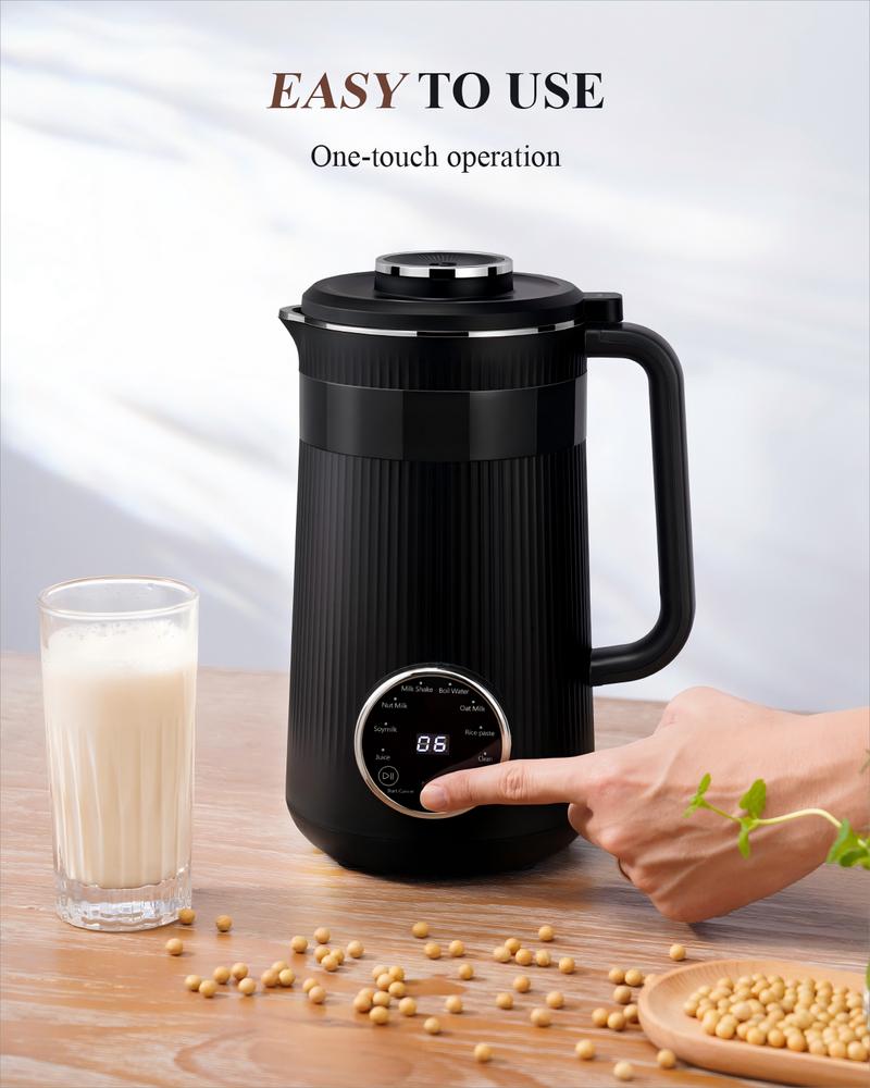 32oz Automatic Soy Machine for Homemade Almond, Oat, Coconut, Soy, Plant Based Milks, Delay Start/Keep Warm/Self-Cleaning