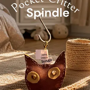 Pocket Critter Spindle Mischievous Keychain with Sharp Ears and Curiosity Spark for Upbeat Energy and Adventure