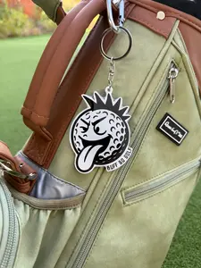 Rockee Punk Rock Golf Ball Keychain