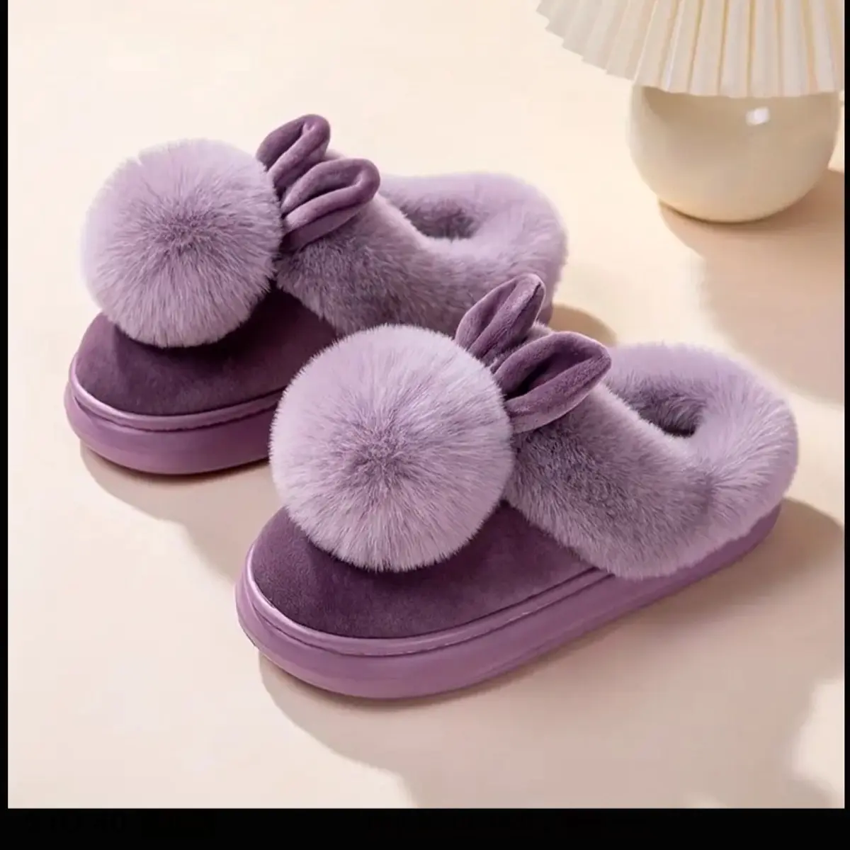 Women's Cozy Plush Fuzzy Slippers, Warm Indoor & Outdoor Slippers For Couples, Soft & Comfortable, Non-Slip, Home Slippers clogs house